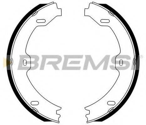 BREMSI 1496 Комплект гальмівних колодок, стоянкова гальмівна система