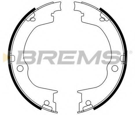 BREMSI GF0360 Комплект гальмівних колодок, стоянкова гальмівна система