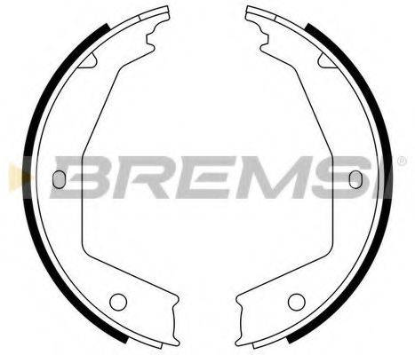 BREMSI GF0388 Комплект гальмівних колодок, стоянкова гальмівна система