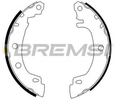 BREMSI GF0405 Комплект гальмівних колодок