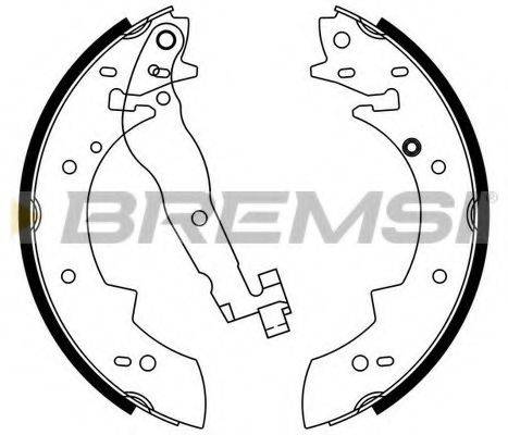 BREMSI GF0419 Комплект гальмівних колодок