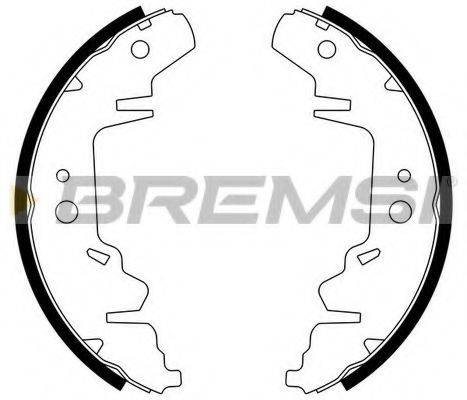 BREMSI 1459 Комплект гальмівних колодок