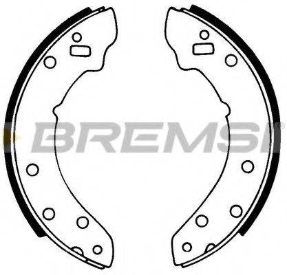 BREMSI GF0430 Комплект гальмівних колодок