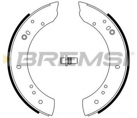 BREMSI 2433 Комплект гальмівних колодок