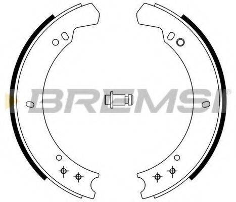 BREMSI GF0434 Комплект гальмівних колодок