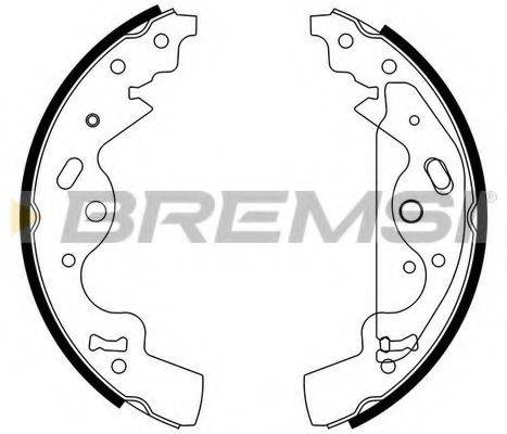 BREMSI GF0437 Комплект гальмівних колодок