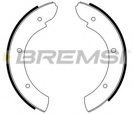 BREMSI GF0438 Комплект гальмівних колодок, стоянкова гальмівна система