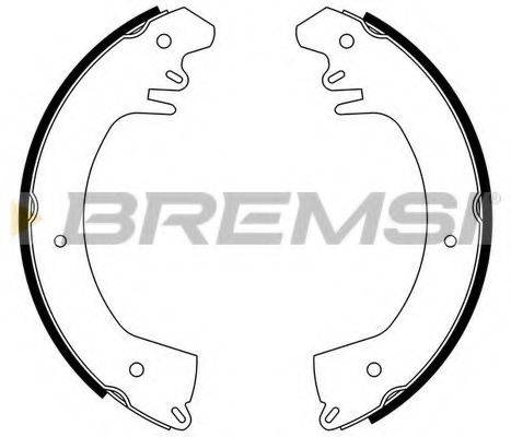 BREMSI 2515 Комплект гальмівних колодок