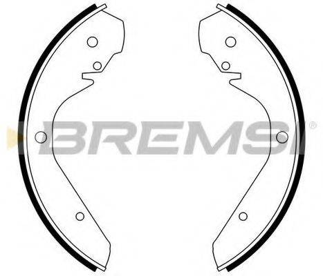 BREMSI 1193 Комплект гальмівних колодок