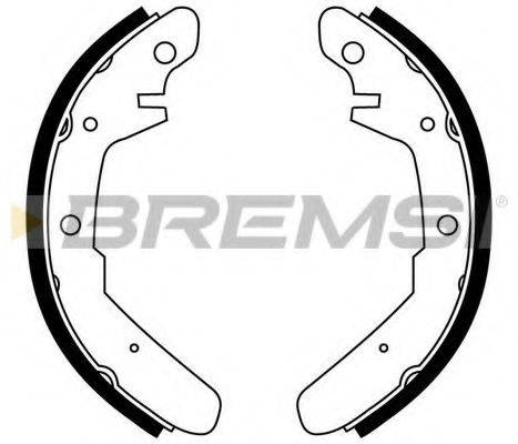 BREMSI 1204 Комплект гальмівних колодок