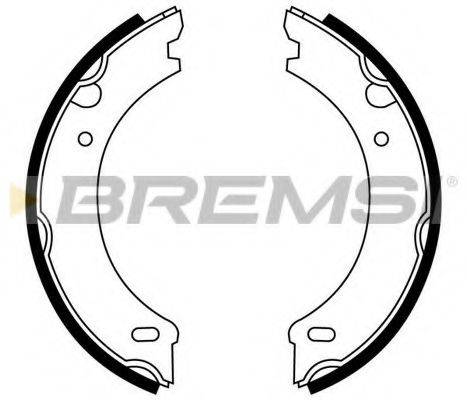 BREMSI 1412 Комплект гальмівних колодок, стоянкова гальмівна система