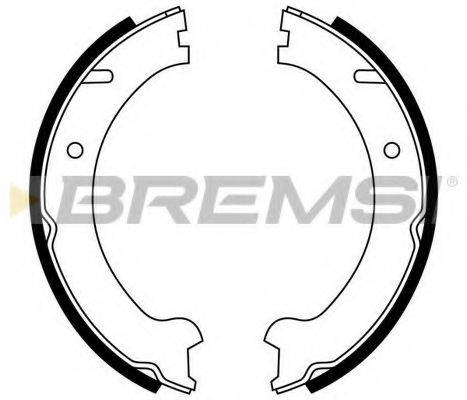 BREMSI GF0607 Комплект гальмівних колодок, стоянкова гальмівна система