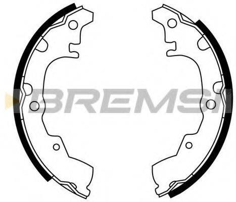 BREMSI 2664 Комплект гальмівних колодок