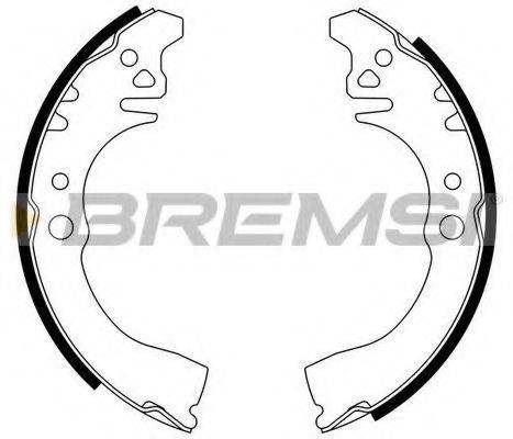 BREMSI 2676 Комплект гальмівних колодок