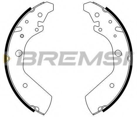 BREMSI GF0717 Комплект гальмівних колодок