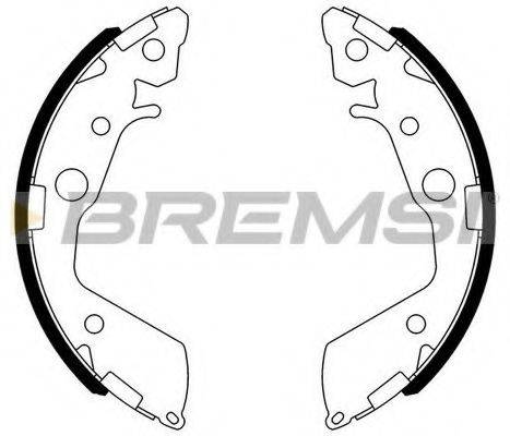 BREMSI GF0718 Комплект гальмівних колодок