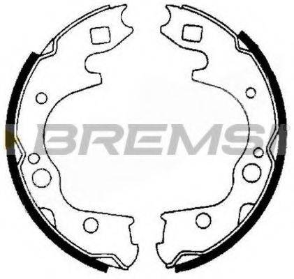 BREMSI GF0722 Комплект гальмівних колодок