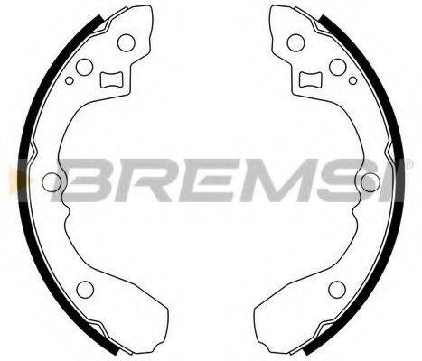 BREMSI GF0723 Комплект гальмівних колодок