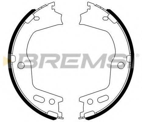 BREMSI 2724 Комплект гальмівних колодок, стоянкова гальмівна система