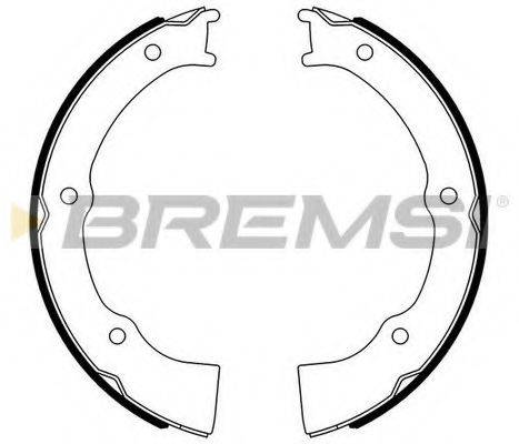 BREMSI GF0726 Комплект гальмівних колодок, стоянкова гальмівна система