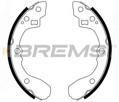 BREMSI GF0761 Комплект гальмівних колодок