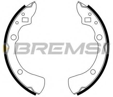 BREMSI GF0772 Комплект гальмівних колодок