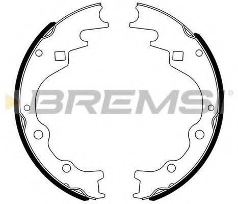 BREMSI 2787 Комплект гальмівних колодок