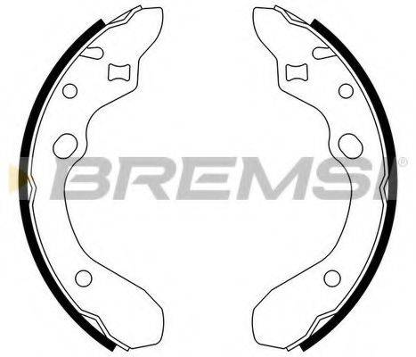 BREMSI GF0789 Комплект гальмівних колодок