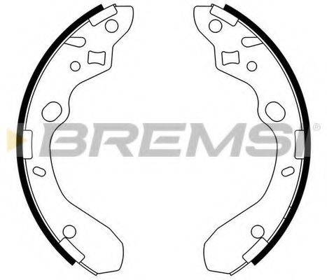 BREMSI GF0792 Комплект гальмівних колодок