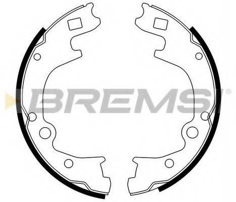 BREMSI GF0793 Комплект гальмівних колодок