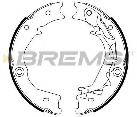BREMSI GF0806 Комплект гальмівних колодок, стоянкова гальмівна система