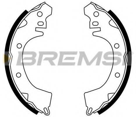 BREMSI GF0815 Комплект гальмівних колодок