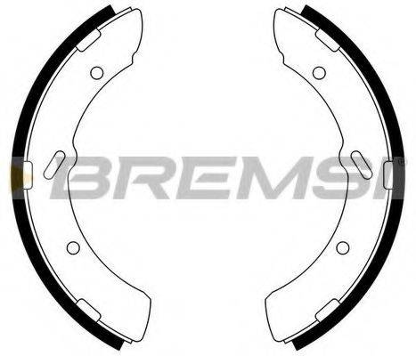 BREMSI GF0829 Комплект гальмівних колодок