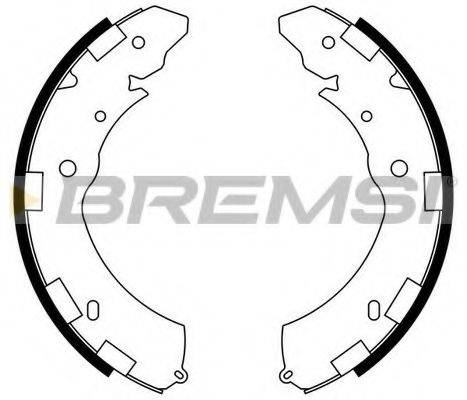 BREMSI GF0833 Комплект гальмівних колодок