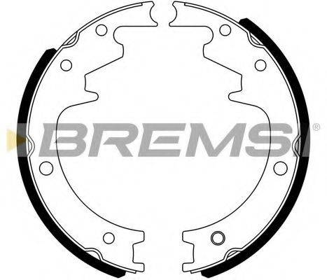 BREMSI GF0835 Комплект гальмівних колодок