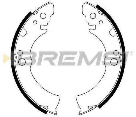 BREMSI GF0855 Комплект гальмівних колодок