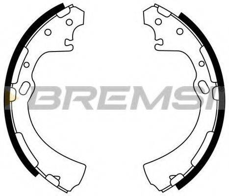 BREMSI 2859 Комплект гальмівних колодок