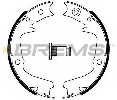 BREMSI GF0893 Комплект гальмівних колодок