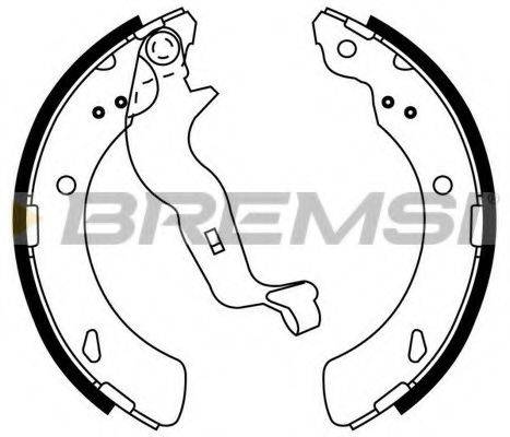 BREMSI GF0922 Комплект гальмівних колодок