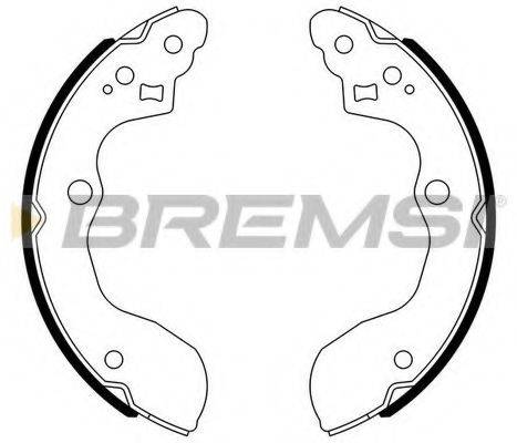 BREMSI GF0926 Комплект гальмівних колодок