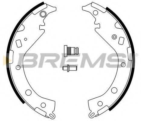 BREMSI GF0954 Комплект гальмівних колодок