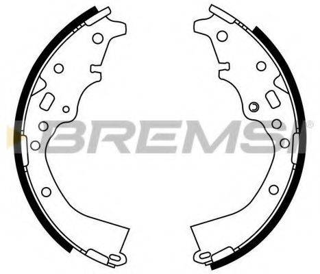 BREMSI 2959 Комплект гальмівних колодок