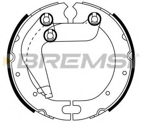 BREMSI 2963 Комплект гальмівних колодок