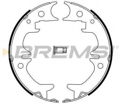 BREMSI GF0968 Комплект гальмівних колодок, стоянкова гальмівна система