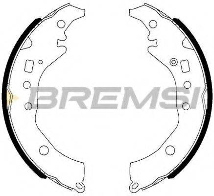 BREMSI GF0984 Комплект гальмівних колодок