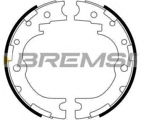 BREMSI GF0986 Комплект гальмівних колодок
