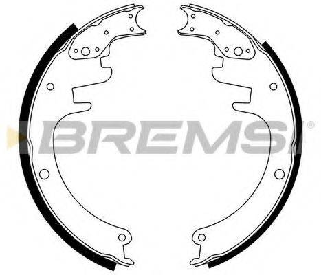 BREMSI GF4451 Комплект гальмівних колодок