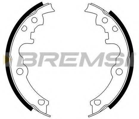 BREMSI GF4553 Комплект гальмівних колодок
