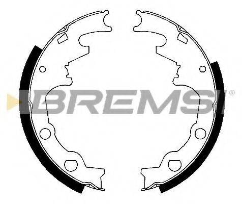 BREMSI 40569 Комплект гальмівних колодок