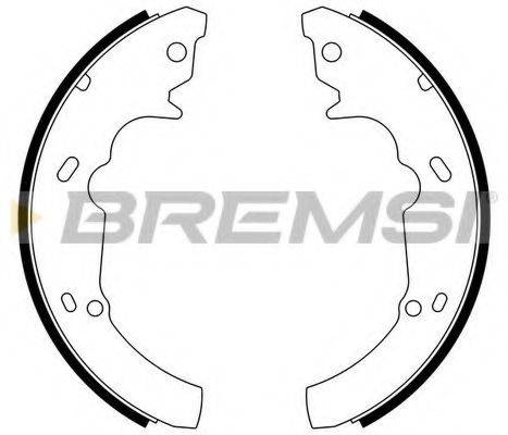 BREMSI 40618 Комплект гальмівних колодок